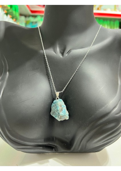 Sertifikalı Orijinal Işlenmemiş Doğal Taş Apatit Kolye modelleri