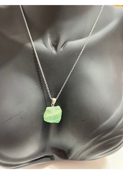 Sertifikalı Orijinal Işlenmemiş Doğal Taş Florit Kolye fiyatları