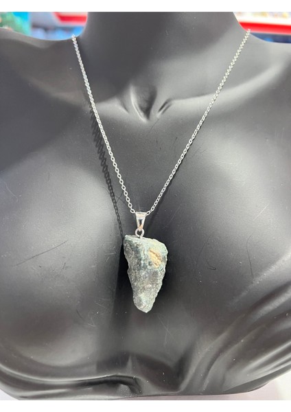 Sertifikalı Orijinal Işlenmemiş Doğal Taş Moss Agate Kolye Unisex fiyatları