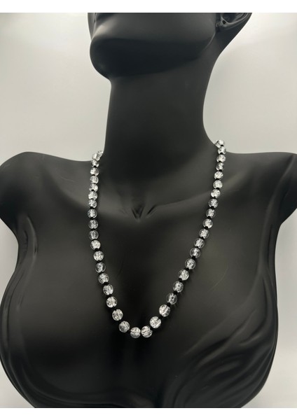 Sertifikalı Doğal Taş Necef Taşı Kolye 6mm