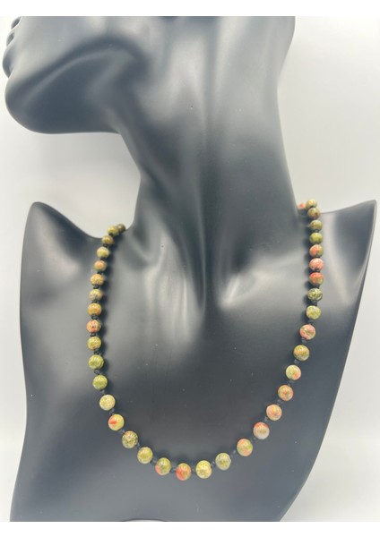 Sertifikalı Doğal Taş Taşı Kolye 6 mm