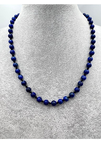 Sertifikalı Doğal Taş Lapis Lazuli Taşı Kolye Aaa Kalite 6mm fırsatları
