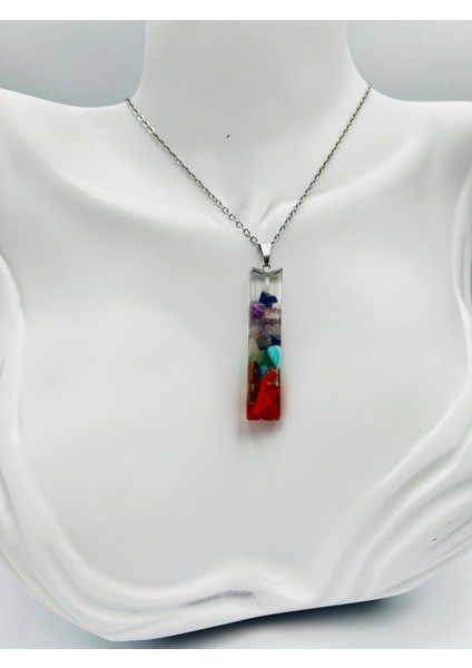 Sertifikalı Doğal Taş Epoksi Kolye modelleri