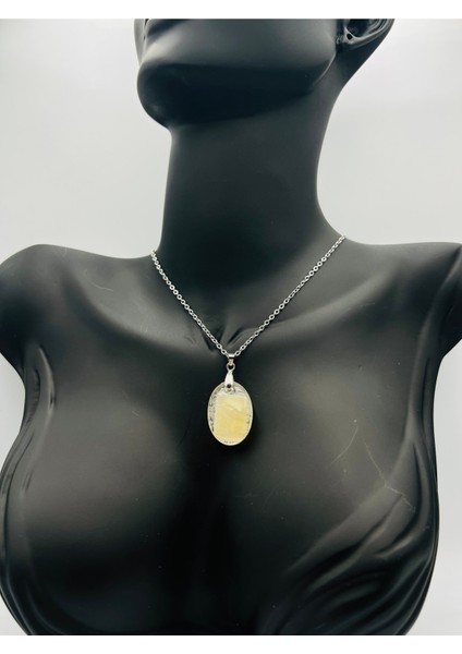 Sertifikalı Doğal Taş Epoksi Kolye