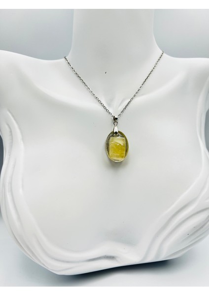 Sertifikalı Doğal Taş Epoksi Kolye modelleri