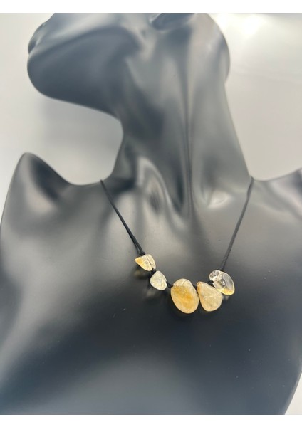 Sertifikalı Sitrin Ham Doğal Taş Kolye Asansörlü Kilit Sistemi Aaa Kalite fiyatları