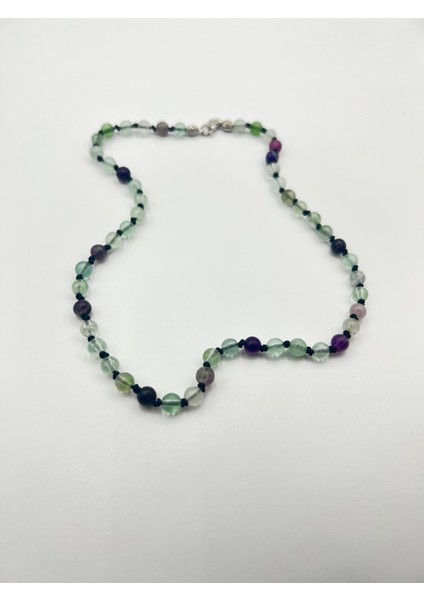 Sertifikalı Doğal Taş Florit Taşı Kolye Aaa Kalite 6mm modelleri