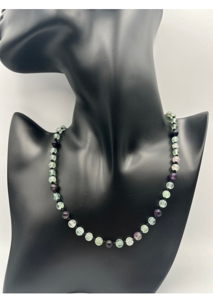 Sertifikalı Doğal Taş Florit Taşı Kolye Aaa Kalite 6mm indirimleri