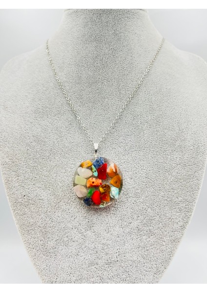 Sertifikalı Doğal Taş Epoksi Kolye indirimleri