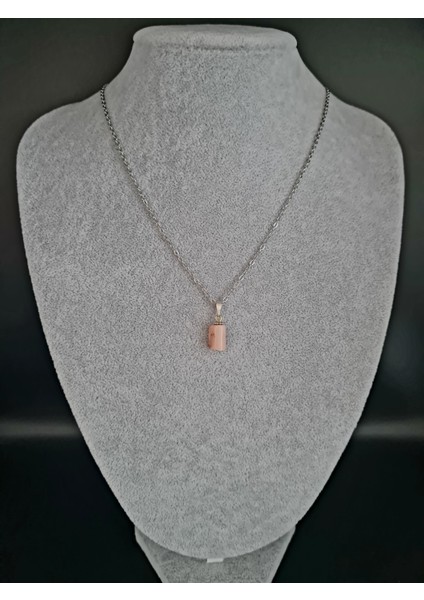 Sertifikalı Aytaşı Doğal Taş Kolye Minimal Sevenler Için Aaa Kalite modelleri