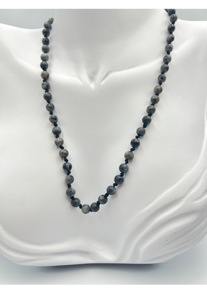 Sertifikalı Doğal Taş Labradorit Taşı Kolye Aaa Kalite 6mm