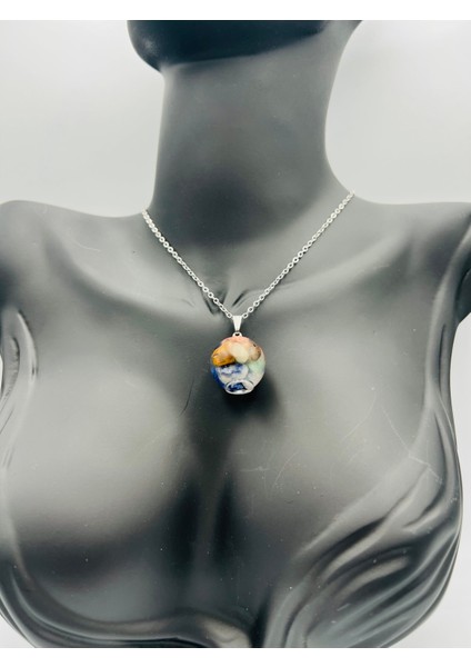 Sertifikalı Doğal Taş Epoksi Kolye indirimleri