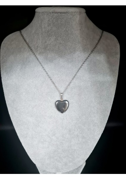 Sertifikalı Hematit Doğal Taş Kalp Model Kolye Aaa Kalite Sürpriz Hediyeli fırsatları