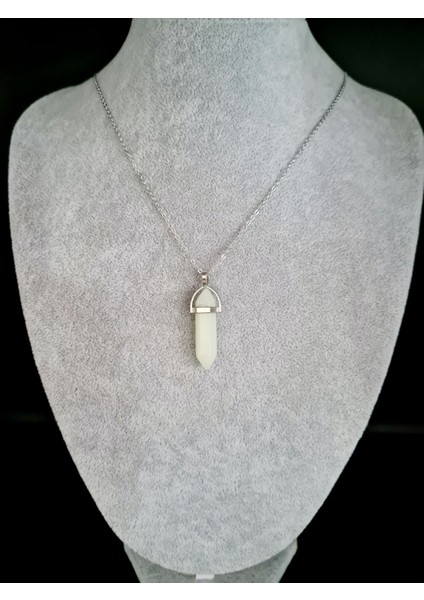 Sertifikalı Kedi Gözü Fosforlu Doğal Taş Pandül Kolye Zincir Dahil Sürpriz fiyatları