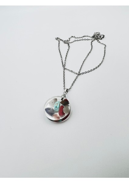 Sertifikalı Doğal Taş Epoksi Kolye fiyatları