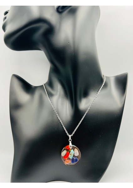 Sertifikalı Doğal Taş Epoksi Kolye fırsatları