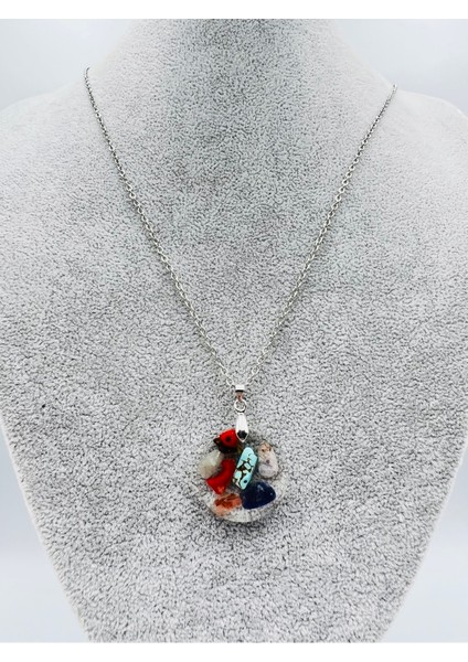 Sertifikalı Doğal Taş Epoksi Kolye indirimleri