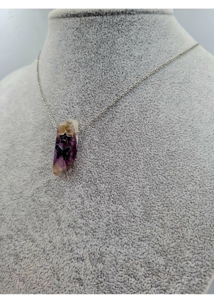 Sertifikalı Doğal Taş Ametist Kolye Aaa Kalite Sürpriz indirimleri