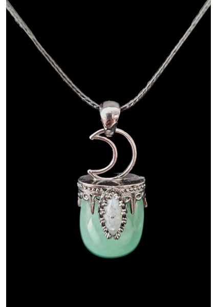 Sertifikalı Aventurin Doğal Taş Kolye Tasarım Aaa Kalite Sürpriz Hediyeli modelleri