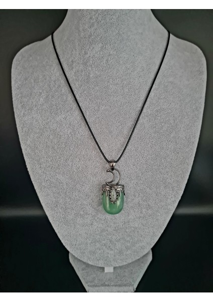 Sertifikalı Aventurin Doğal Taş Kolye Tasarım Aaa Kalite Sürpriz Hediyeli fırsatları