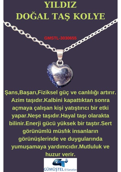 Sertifikalı Doğal Taş Yıldız Kalp Model Minimal Kolye Aaa Kalite fiyatları