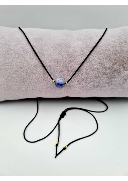 Sertifikalı Başak Burcu Sodalit Taşı Doğal Taş Kolye fiyatları