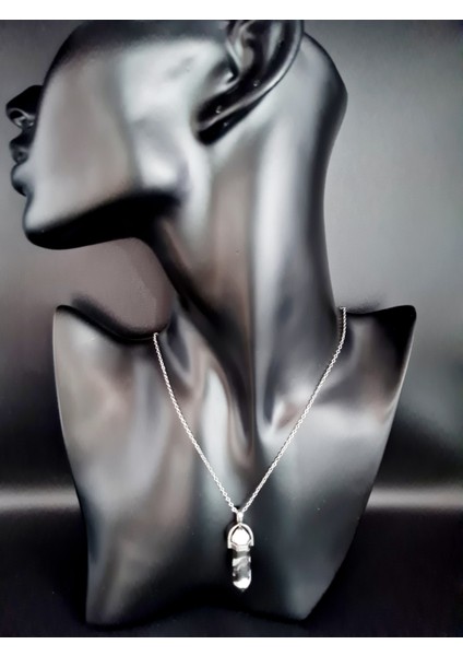 Sertifikalı Panda Jasper Doğal Taş Pandül Kolye Zincir Dahil modelleri