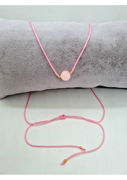 Sertifikalı Pembe Kuvars Doğal Taş Kolye Ayarlanabilir Orijinal Doğal Taş Çok Fonksiyonlu Kolye fiyatları