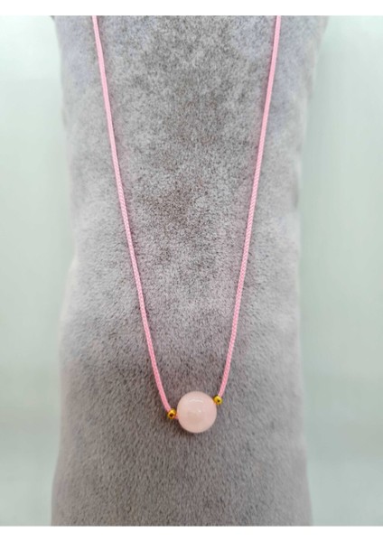 Sertifikalı Pembe Kuvars Doğal Taş Kolye Ayarlanabilir Orijinal Doğal Taş Çok Fonksiyonlu Kolye modelleri