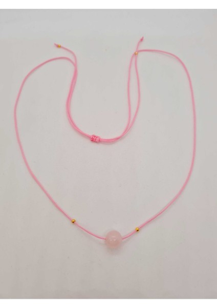 Sertifikalı Pembe Kuvars Doğal Taş Kolye Ayarlanabilir Orijinal Doğal Taş Çok Fonksiyonlu Kolye indirimleri