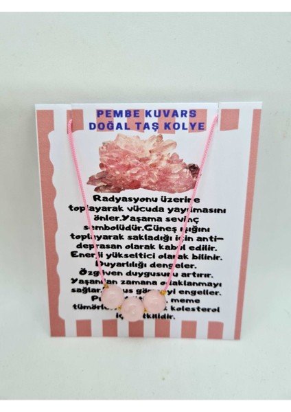 Sertifikalı Pembe Kuvars Doğal Taş Kolye Ayarlanabilir Orijinal Doğal Taş Çok Fonksiyonlu Kolye fiyatları