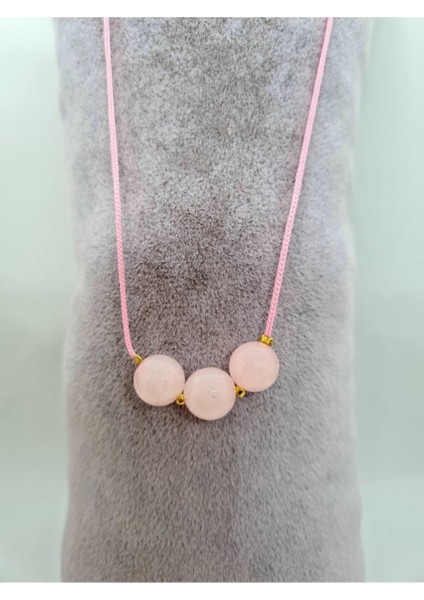 Sertifikalı Pembe Kuvars Doğal Taş Kolye Ayarlanabilir Orijinal Doğal Taş Çok Fonksiyonlu Kolye modelleri