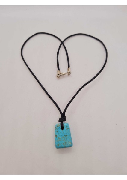 Sertifikalı Turkuaz Doğal Taş Kolye Tasarım