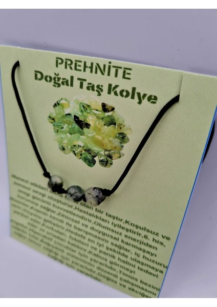 Sertifikalı Doğal Taş Prehnite Taşı Kolye Orijinal Doğal Taş Sürpriz Hediyeli fiyatları
