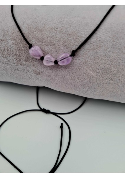 Sertifikalı Doğal Taş Ametrin Taşı Kolye Orijinal Doğal Taş Sürpriz Hediyeli modelleri