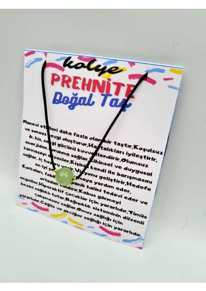 Sertifikalı Prehnite Taşı Kolye Ayarlanabilir Orijinal Doğal Taş Çok Fonksiyonlu Kolye 8mm fiyatları