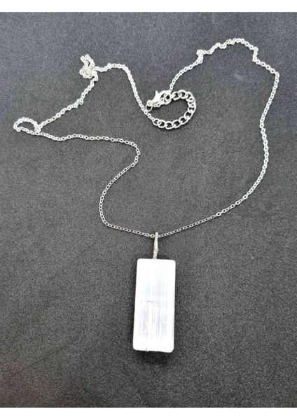 Sertifikalı Selenit Doğal Taş Kolye fırsatları