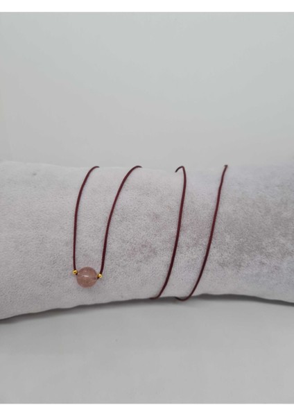 Sertifikalı Gül Kuvars Doğal Taş Kolye Ayarlanabilir Orijinal Doğal Taş Çok Fonksiyonlu Kolye fiyatları