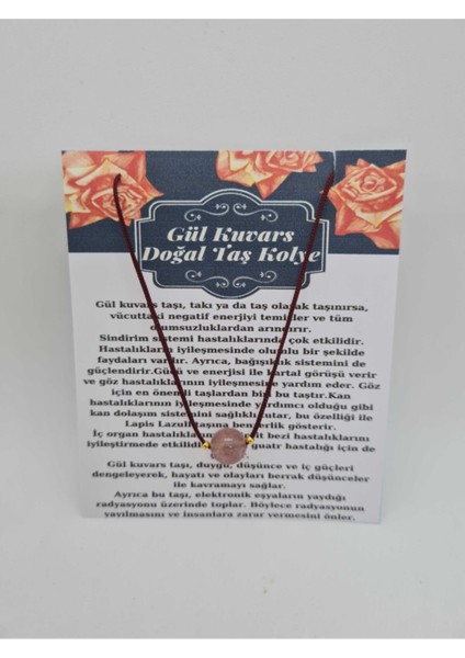 Sertifikalı Gül Kuvars Doğal Taş Kolye Ayarlanabilir Orijinal Doğal Taş Çok Fonksiyonlu Kolye fırsatları