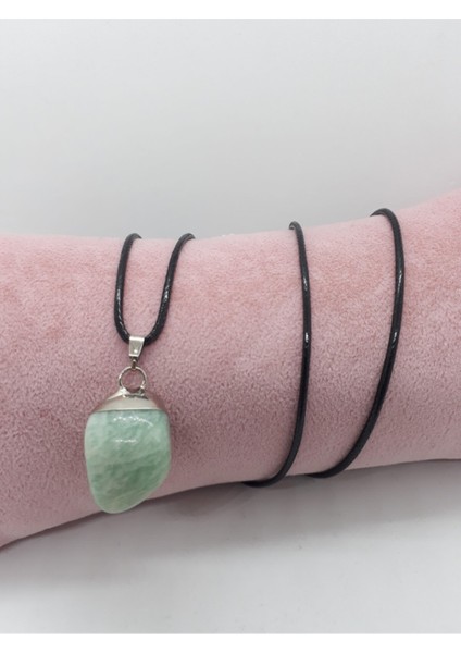 Sertifikalı Amazonit Doğal Taş Kolye (Zincir ve Ip Dahil) modelleri