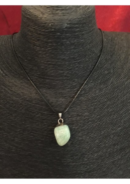 Sertifikalı Amazonit Doğal Taş Kolye (Zincir ve Ip Dahil) fırsatları