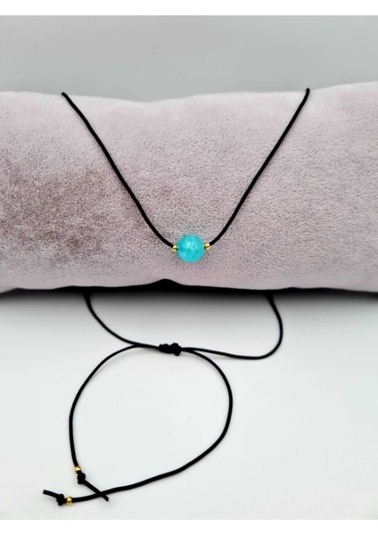 Sertifikalı Kova Burcu Amazonit Taşı Doğal Taş Kolye fiyatları