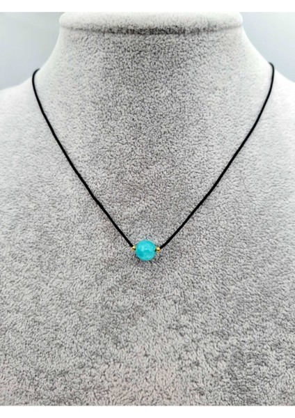 Sertifikalı Kova Burcu Amazonit Taşı Doğal Taş Kolye fırsatları