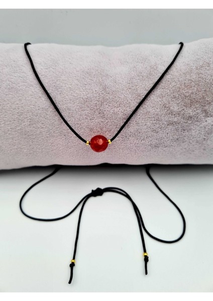 Sertifikalı Koç Burcu Turuncu Akik Taşı Doğal Taş Kolye fiyatları