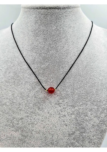 Sertifikalı Koç Burcu Turuncu Akik Taşı Doğal Taş Kolye fırsatları