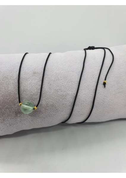 Sertifikalı Florit Taşı Kolye Ayarlanabilir Orijinal Doğal Taş Çok Fonksiyonlu Kolye