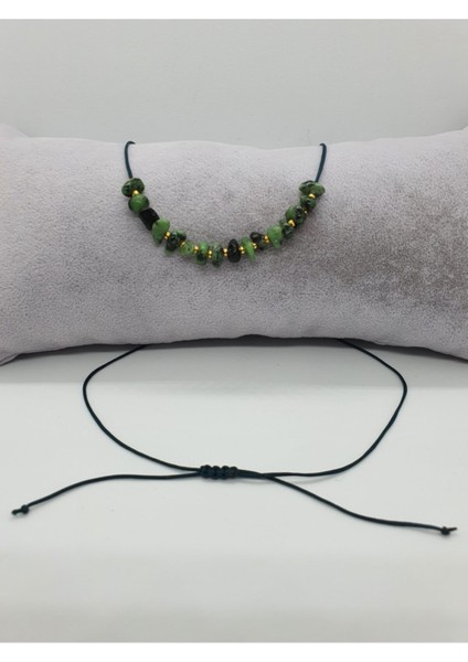 Sertifikalı Zümrüt Taşı Tasarım Kolye Ayarlanabilir Orijinal Doğal Taş Çok Fonksiyonlu Kolye