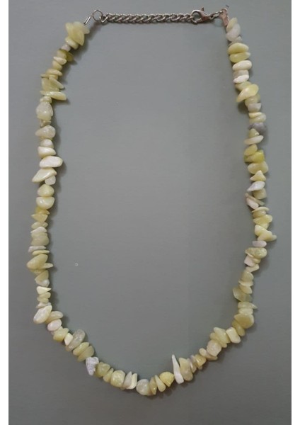 Sertifikalı Sarı Doğal Taş Kırıktaş Kolye fiyatları