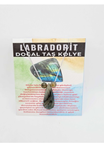 Sertifikalı Labradorit Doğal Taş Kolye Aaa Kalite Orijinal Doğal Taş fırsatları