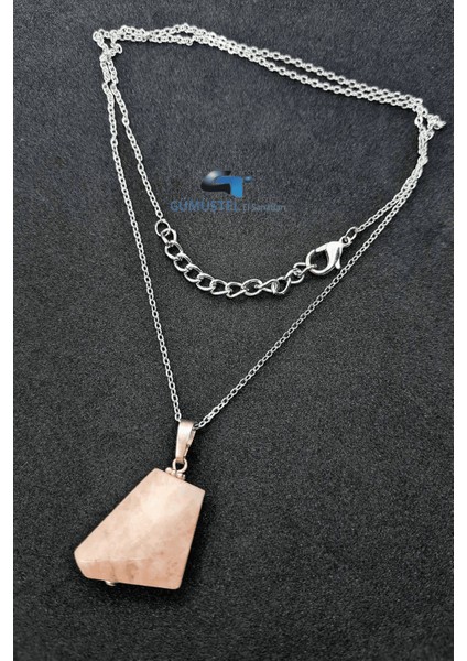 Sertifikalı Morganit Doğal Taş Kolye Zincir Hediyeli fiyatları